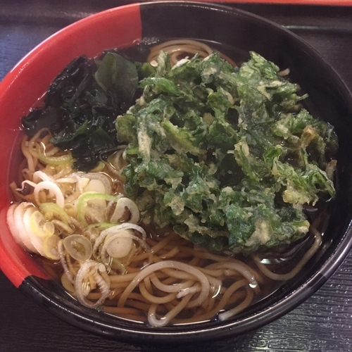 「春菊天（￥400）」@蕎麦たつの写真