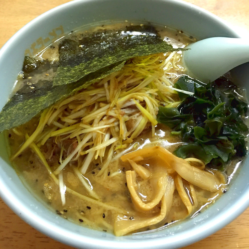 「ネギ味噌ラーメン（アブラ多め）　700円」@ラーメンショップ 足利店の写真