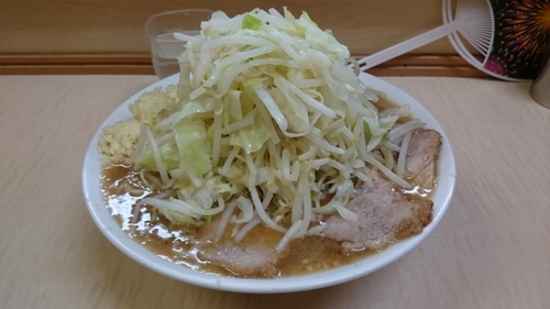 「大ラーメン、ニンニク」@ラーメン二郎 京成大久保店の写真