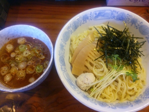 「淡麗つけそば（塩）＋大盛」@中華そばつけそば 千思萬考の写真