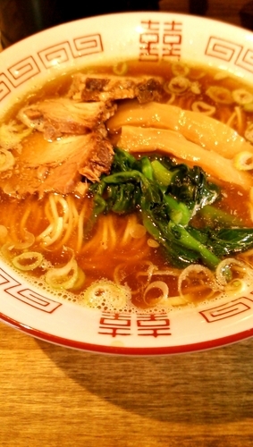 「中華そば＋替玉」@煮干し中華そば 一剣の写真