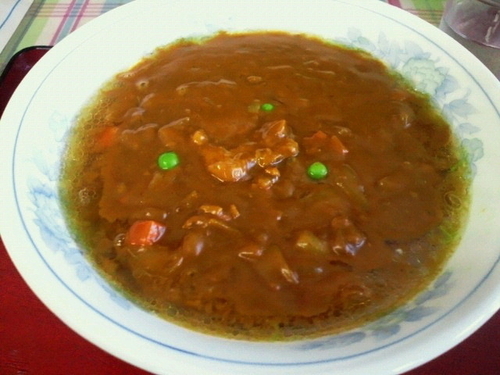 「カレーラーメン 650円」@あさひや食堂の写真