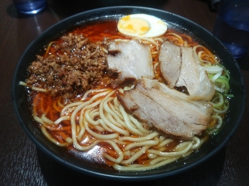 「激辛(半）ラーメン(激辛&中）」@北大塚ラーメンの写真
