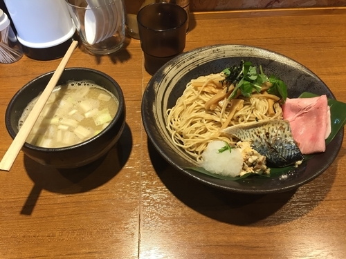 「【限定】秋魚のつけそば800円+大盛100円」@寿製麺よしかわ 川越店の写真