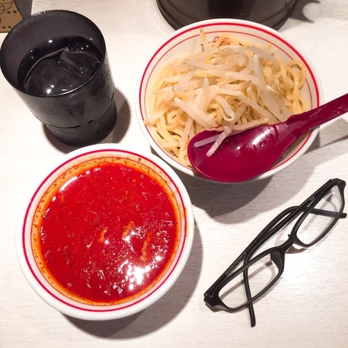 「チャーハン・半ラーメンセット（半冷やし味噌ラーメン）」@蒙古タンメン中本 品川店の写真