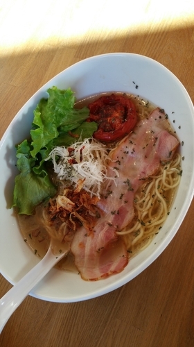 「ローストトマトカフェソバ」@湖麺屋 Reel Cafeの写真