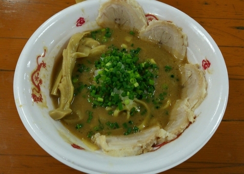 「[二代目狼煙ー葉隠ー]関東極濃豚骨らぁめん肉盛ver.」@大つけ麺博 2016の写真