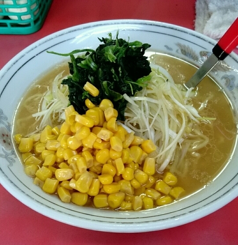 「ネギラーメン」@ラーメンショップ マンザイ 浦舟町店の写真