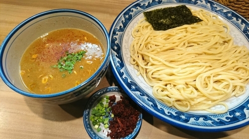 「エビ辛子つけそば」@中華そば・つけそば 浜屋 我孫子店の写真