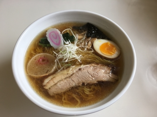 「鶏 醤油ラーメン」@眞麺 穂高の写真
