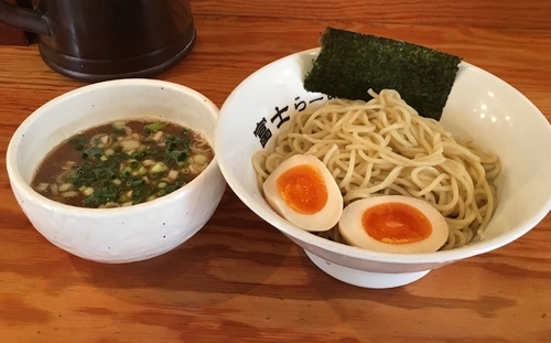 「つけ麺（￥750）+味玉（￥70）」@富士らーめんの写真