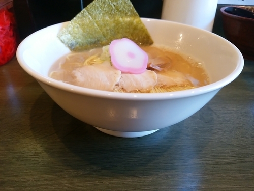 「裏塩中華蕎麦(並盛・120g)700円→500円」@上州濃厚中華蕎麦 はたお商店 下小出本店の写真