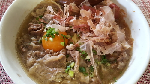 「黒の牛そば-醤油-」@牛そば屋の写真