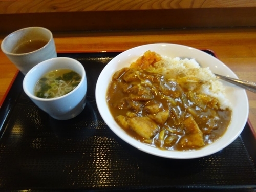 「ねぎと油揚げの和風カレー」@手打蕎麦 うめ心の写真