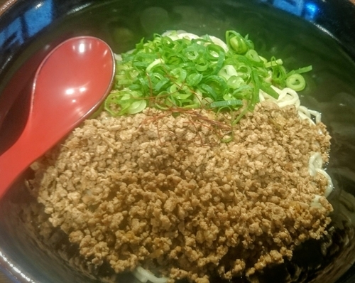 「大辛味＋肉増し（日曜無料）」@広島汁なし担々麺 山椒家の写真