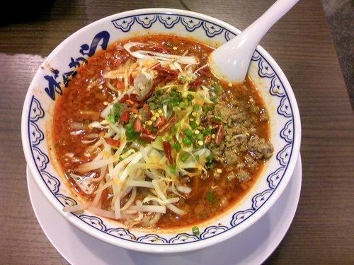 「麻辣麺（３辛）+餃子（クーポン）」@旭川味噌ラーメン ばんから 武石IC店の写真