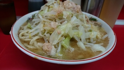 「ラーメン小  堅め少な目」@ラーメン二郎 湘南藤沢店の写真