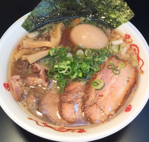 「中華そばしながわ こってり煮干しそば+特製全部のせ300円」@大つけ麺博 2016の写真