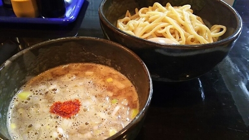 「味玉つけ豚そば(その２)」@まるぶし とんやの写真