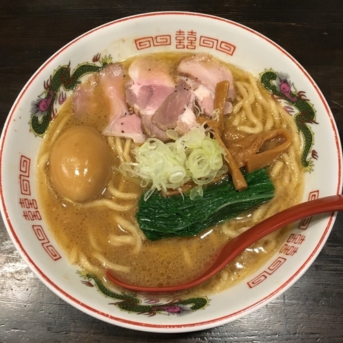 「特製濃厚魚介とんこつらーめん太麺 (950円)」@製麺処 蔵木の写真