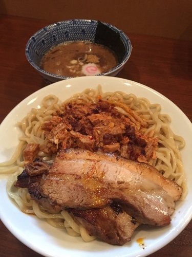 「【期間限定】辛｢肉｣つけ頑者￥850＋その他」@メガガンジャの写真