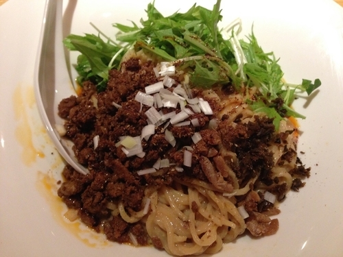 「汁なし白胡麻担担麺」@汁なし担担麺 ピリリの写真