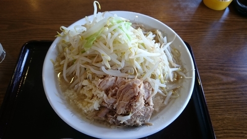 「ラーメン野菜 ニンニク 脂（並）」@レストランみゆき野六方の写真