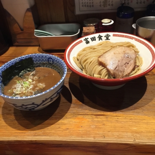 「濃厚つけめん　大盛」@松戸中華そば 富田食堂の写真