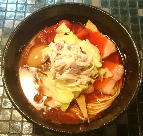 「味玉海老トマトらーめん」@らーめん 五ノ神製作所の写真