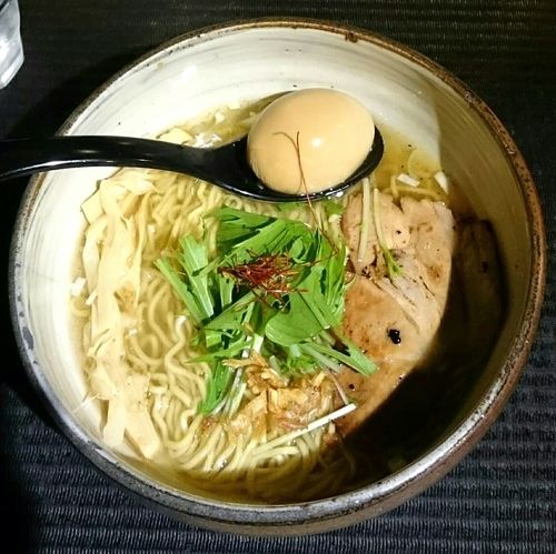 「味玉らぁめん 塩」@麺屋宗 -sou- 高田馬場本店の写真
