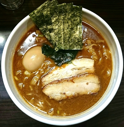 「魚介味噌ラーメン 1.5倍盛 味玉」@麺屋 優創の写真