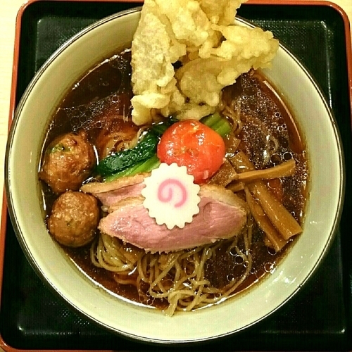 「芳醇鴨そば(細麺) 極み」@銀座 鴨そば 九代目 けいすけの写真