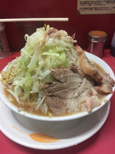 「大ラーメン ヤサイチョイマシアブラショウガ ¥700」@ラーメン二郎 大宮店の写真
