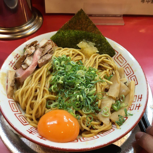 「油そば(大盛)」@ラーメン たんろん 本店の写真
