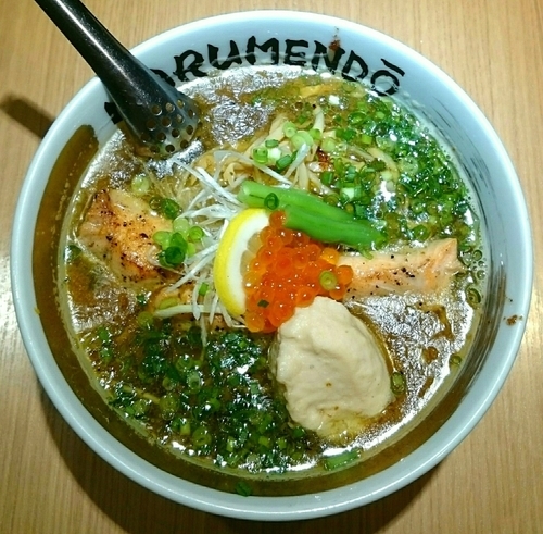「秋鮭潮麺【限定麺】」@○麺堂の写真