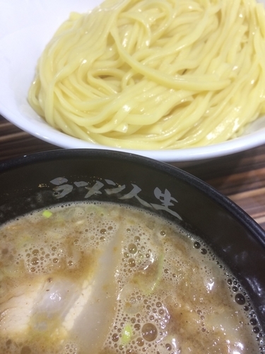 「鶏煮込みつけ麺」@ラーメン人生 JET 福島本店の写真