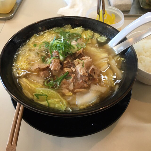 「きざみチャーシューメン、ライス」@楓林らーめん 芦屋店の写真