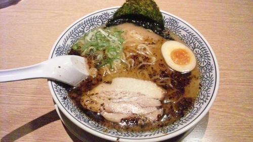 「醤油とんこつラーメン(黒)」@丸源ラーメン 明石店の写真