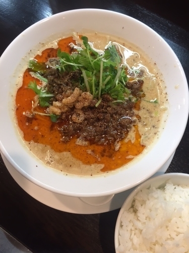 「担担麺（3辛）　830円　ランチライス50円」@四川担担麺 阿吽 浅草店の写真