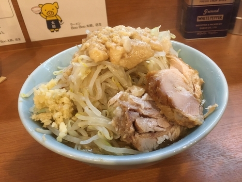 「小ラーメン＋アブラ＋ニンニク」@ラーメンBoo Boo太郎。の写真