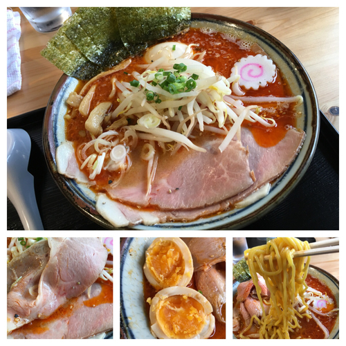 「辛味噌らーめん 全部乗せ  1050円」@麺や いなばの写真