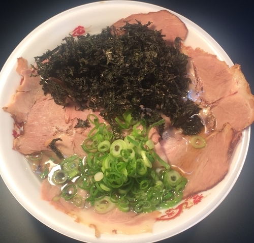 「麺やぶたコング 二年熟成杉桶仕込み醤油大盛りチャーシュー麺極+全」@大つけ麺博 2016の写真