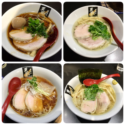 「鶏正油 鶏塩 うるめ正油 鶏白醤油」@超純水採麺 天国屋の写真