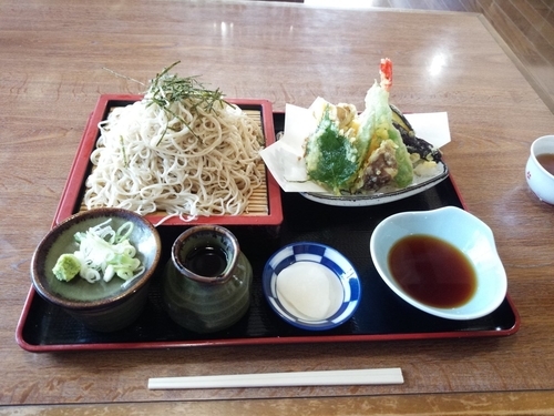 「天ざるそば（大盛）」@そば処おだじまの写真