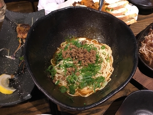 「汁なし担々麺」@鉄板屋 我んがの写真