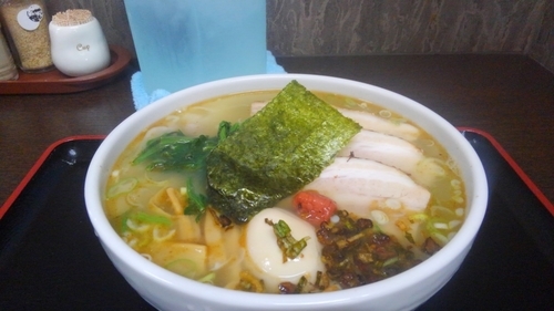 「塩チャーシューわんたん麺(1200円)」@喜奴屋の写真