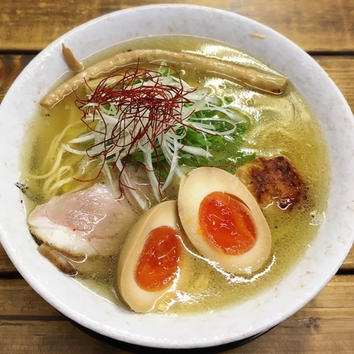 「裕流塩そば+味付け玉子」@麺屋 裕の写真