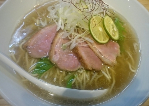 「鴨塩ラーメン（２日間限定）＋替え玉和えそば（貝塩）」@らーめん 改の写真