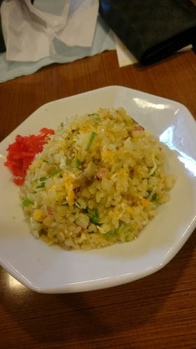 「半チャーハン  ３００円」@手打ちらーめん はやぶさの写真