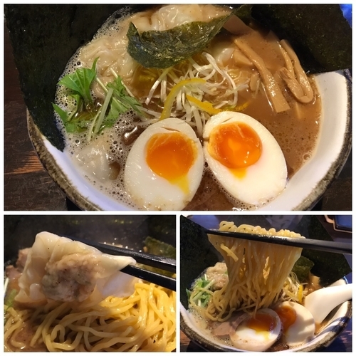 「醤油ラーメン＋海老ワンタン＋のり玉子」@いち井の写真